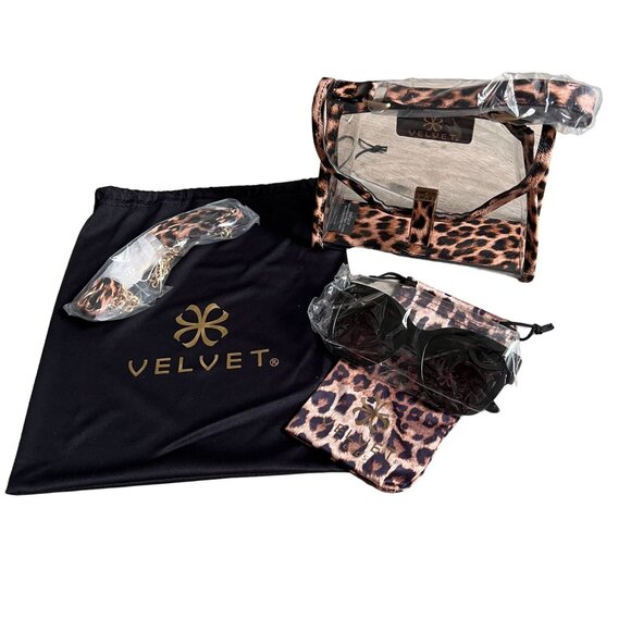 NWT Velvet Mini Bag Jane Sunglasses Clear Crossbody Set Concert Stadium … - Picture 2 of 12